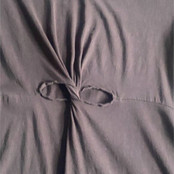 GUC Mossimo Peek-A-Boo Mini T-Shirt Dress-Gray-Size Medium-GUC - Picture 2 of 5